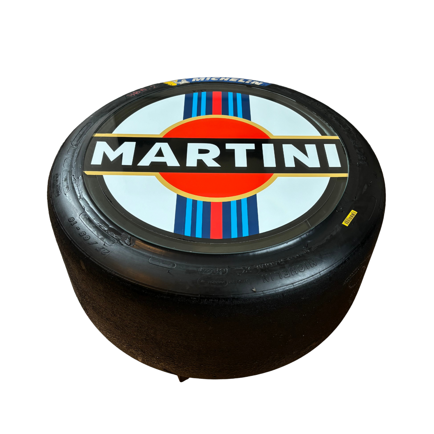 Martini Racing Couchtisch – Handmade Unikat aus Slickreifen
